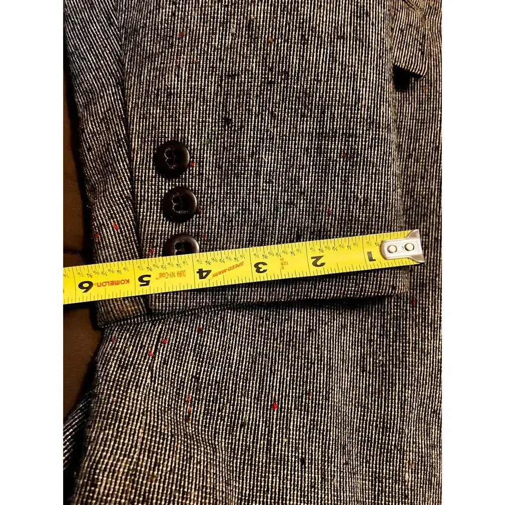 CIRCLE S‎ 42L Gray Brown Blazer WESTERN Men's SPORTS COAT Elbow Patch TWO BUTTON